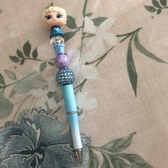 Elsa, Anna, Sven, Olaf Frozen Character Beaded Pens Set Collectibles - Picture 3 of 11